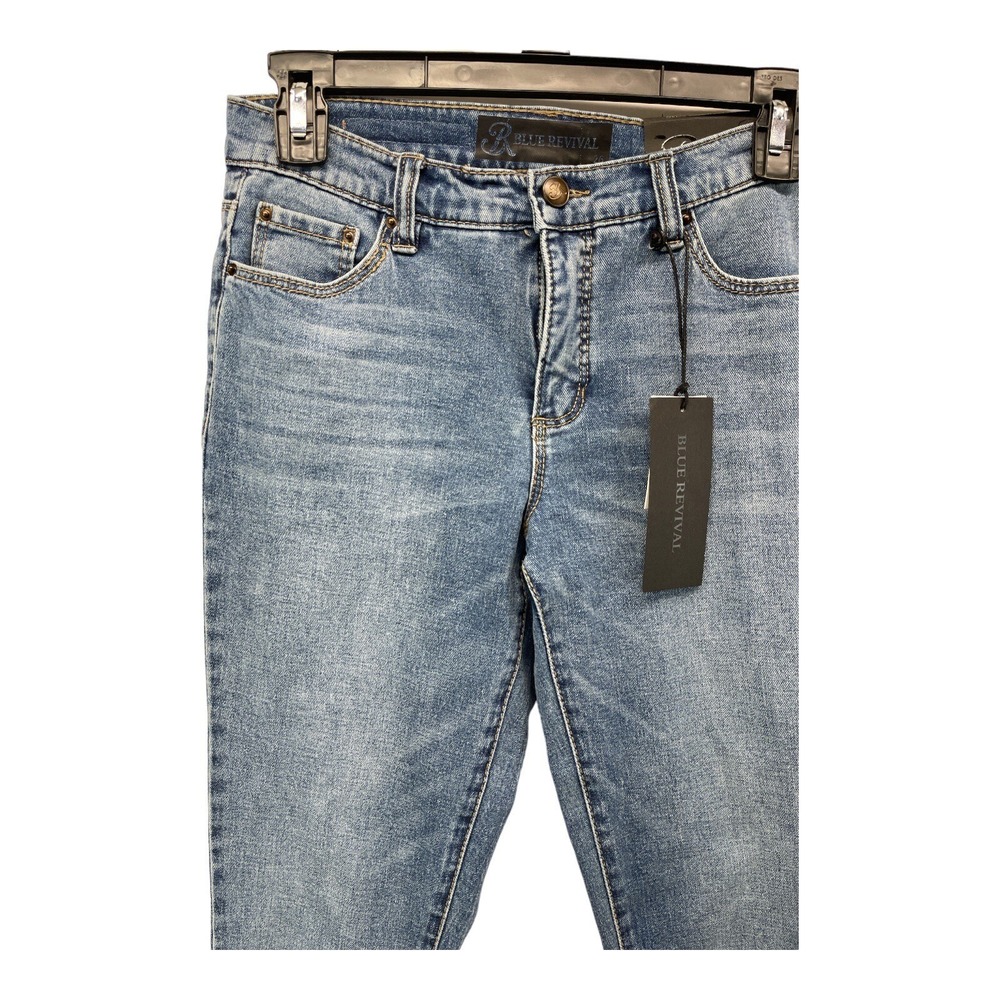 Blue Revival Women's /Junior Size 26 Distressed Look Blue Jean Pants - Picture 3 of 5